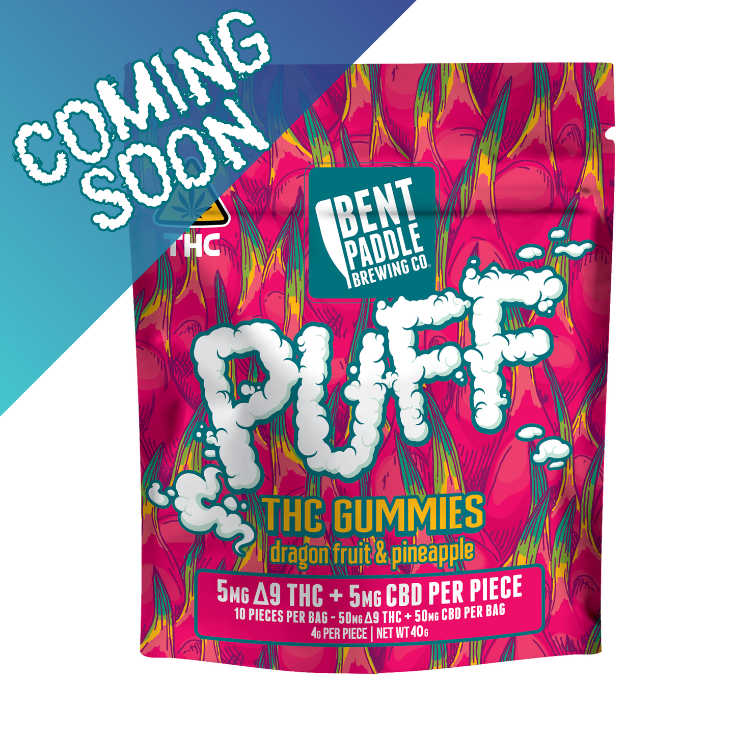 Puff Dragonfruit Pineapple Gummies